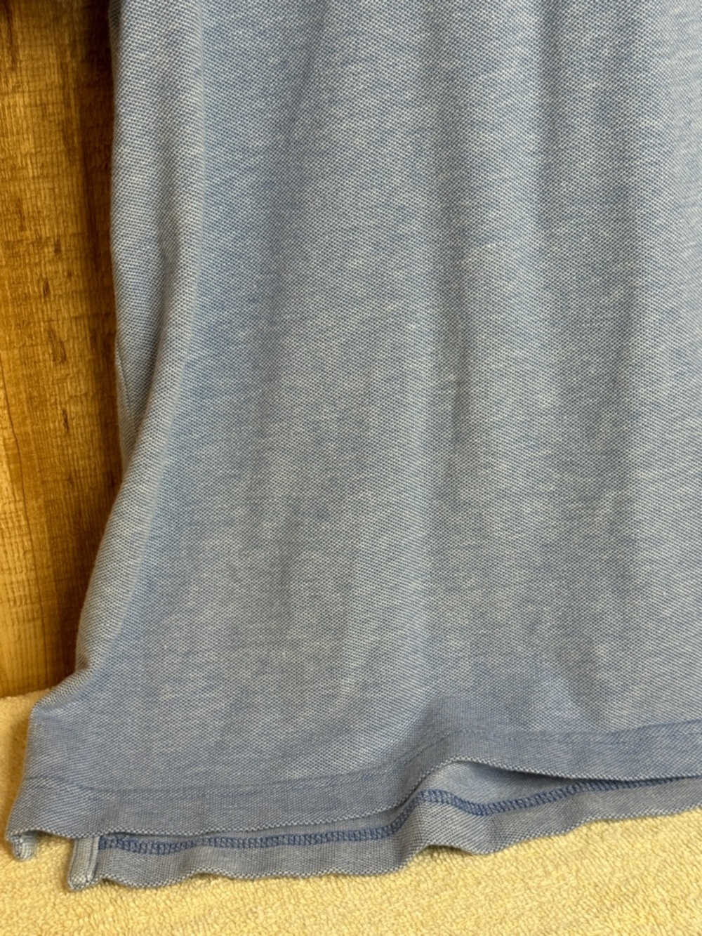 Izod Men's Heather Light Blue Polo - Picture 6 of 10